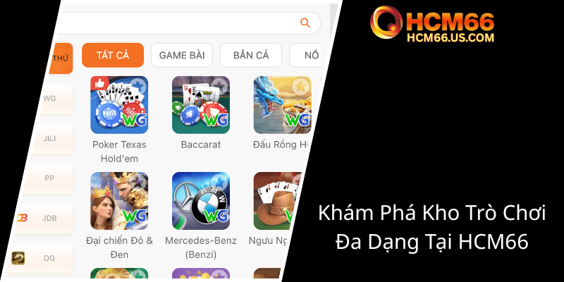 Đăng Ký HCM66 - Nhà Cái Uy Tín Và An Toàn Cho Game Thủ Việt Nam 3 Kham Pha Kho Tro Choi Da Dang Tai Hcm660
